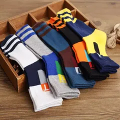 Combo 5 đôi tất nam cổ trung cotton dày dặn thấm hút tốt vớ nam thoáng khí khử khuẩn Chữ T co dãn