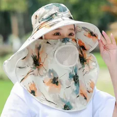 Mũ Chống Nắng Kèm Khẩu Trang Phong Cách Hàn Quốc