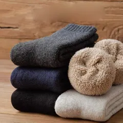 Combo 5 đôi Tất len nam lót bông dày dặn dành cho mùa đông (vớ nam dày lót bông đi tuyết)