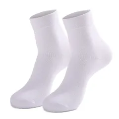 Combo tất/vớ nam cao cấp đen trơn cổ cao dùng đi giày tây công sở, cao 24-27cm chất cotton thoáng khí