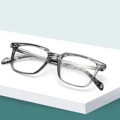 Gọng kính nhựa dẻo nam nữ dáng mắt vuông cơ bản dễ đeo màu sắc thời trang - MS54