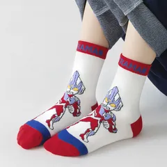 [Sịn dày ấm] Sét 5 đôi tất trẻ em cổ cao cotton Siêu nhân Điện Quang