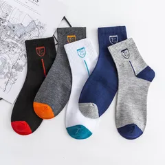 Combo 5 đôi Tất nam TS cổ trung khử mùi hôi hàng xuất nhật cao cấp