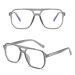 Gọng kính nam mắt vuông to không độ chống ánh sáng xanh - MS30