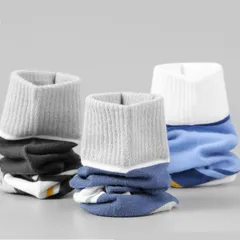 Combo 5 đôi tất cổ trung nam Tất chất liệu cotton dệt kín mỏng mịn thoáng chân