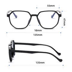 Kính cận thời nam nữ phong cách Hàn Quốc chống tia UV thời trang Unisex đẹp cao cấp - MS76