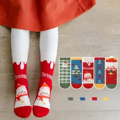 [Sịn dày ấm] Sét 5 đôi Tất/Vớ ông già Noel cho bé trai/gái