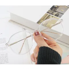 Gọng kính cận nữ thiết kế dáng tròn với chất liệu kim loại - MS47