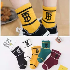 Set 5 đôi tất vớ cao cổ trẻ em dày dặn giữ ấm chân mùa thu đông 2-8 tuổi