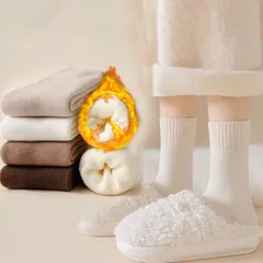 Combo 5 đôi Tất nữ lót lông cổ cao ấm áp giữ nhiệt, siêu giữ nhiệt tránh rét đại hàn