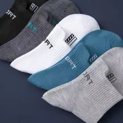 Set 5 đôi tất vớ nam cổ cao Sport nhiều màu sắc, chất liệu cotton khử mùi thoáng khí