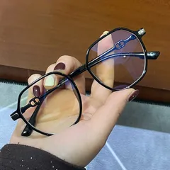 Kính thay mắt cận nữ đa giác chống ánh sáng xanh thời trang - MS32