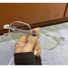 Kính thay mắt cận nữ đa giác chống ánh sáng xanh thời trang - MS32