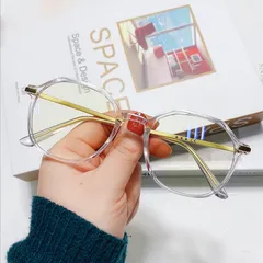 Mắt kính gọng kim loại chống ánh sáng xanh và bức xạ - MS65