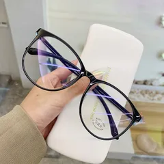 Kính thay mắt cận thời trang gọng to tròn dẻo đẹp - MS9
