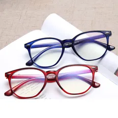Gọng kính nhựa dẻo nam nữ dáng mắt tròn vát dễ đeo màu sắc thời trang - MS26