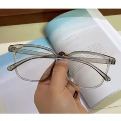 Gọng kính mắt nam nữ dáng vuông chất liệu nhựa dẻo - MS48
