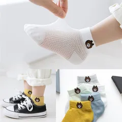 Combo 5 đôi tất lưới trẻ em chất lưới mềm mại thoáng mát cho bé trai, bé gái