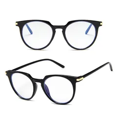 Gọng kính cận nữ thiết kế dáng tròn cá tính chất liệu nhựa dẻo - MS39
