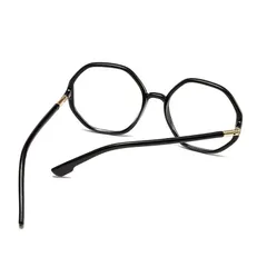 Kính cận thời trang mắt đa giác không độ chống ánh sáng xanh phong cách Hàn Quốc - MS63