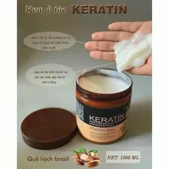 Kem ủ tóc KERATIN COLLAGEN phục hồi tóc mềm mượt 1000ml - Giá rẻ tận xưởng 🏷️