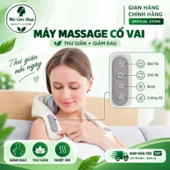 Máy Massage Cổ Vai Gáy Toàn Thân, Đa Năng Đai Massage Cổ Vai Gáy Giảm Đau Mỏi Vai Gáy