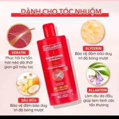 Dầu gội đầu ( xách tay pháp) không silicon Evoluderm bổ sung Karatin cho tóc uốn nhuộm 400ml