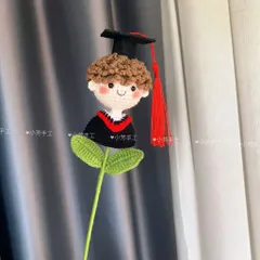 Cành búp bê tốt nghiệp len handmade quà tặng ý nghĩa