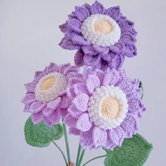 Hoa Hướng Dương Len Handmade Size Đại – Hoa Len Trang Trí Nhà Cửa, Quà Tặng Handmade