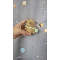Móc Khóa Len Capybara Đeo Cặp Handmade Siêu Dễ Thương