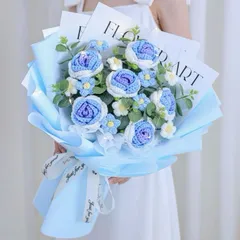 Bó Hoa Hồng Len Handmade Quà Tặng Ý Nghĩa