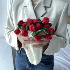 Thảm len hoa hồng handmade quà tặng ý nghĩa