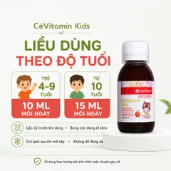 [Combo 3 Chai] Thực phẩm bảo vệ sức khỏe CeVitamin Kids 100ml