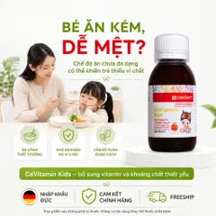 [Combo 3 Chai] Thực phẩm bảo vệ sức khỏe CeVitamin Kids 100ml