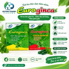 Viên Uống Giảm Ho Euroginca - Hộp 100 Viên Nang Mềm