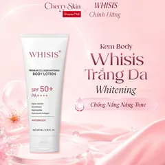 Kem Dưỡng Thể Chống Nắng Trắng Da Whisis GC SPF50+ PA++++ 200ml – Dưỡng Trắng, Nâng Tone Da Tự Nhiên