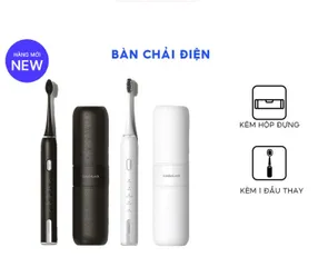 Bàn Chải Đánh Răng Điện LocknLock 5Chế Độ, 2 Đầu Bàn Chải Kèm Hộp, Sạc