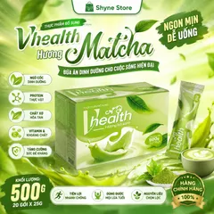 VHEALTH Vị Trà Xanh Matcha Chính Hãng | Bột Ngũ Cốc Dinh Dưỡng Bổ Sung Vitamin Khoáng Chất