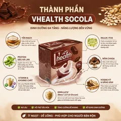 Ngũ Cốc Dinh Dưỡng VHEALTH Vị Socola | Thực Phẩm Bổ Sung Protein Thực Vật Chất Xơ