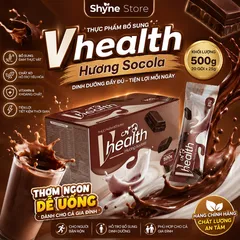 Ngũ Cốc Dinh Dưỡng VHEALTH Vị Socola | Thực Phẩm Bổ Sung Protein Thực Vật Chất Xơ