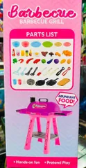 Bộ đồ chơi bếp vỉ nướng BBQ 2 tầng (Kids BBQ Grill Playset) gồm 62 chi tiết, có hiệu ứng đèn và phun sương 556-138
