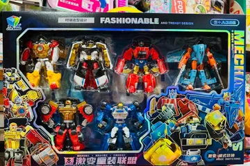 Mô hình lắp ráp Robot biến hình Transformer, đồ chơi 6 robot biến hình xe ô tô và máy bay 788-99