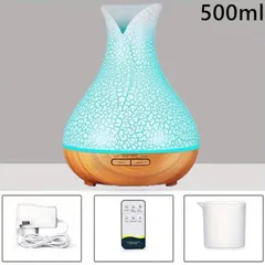 Máy xông tinh dầu hoa tulip vân rạn dung tích lớn