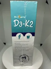 Mr.Squirrel D3K2 - Hỗ Trợ Tăng Cường Hấp Thu Canxi Cho Bé Từ 0 Tháng Tuổi (Dung Tích 30ml)