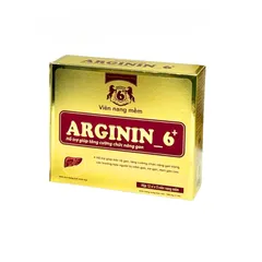 Viên Bổ Sung ARGININ 6+ Hỗ Trợ Bảo Vệ Gan, Hộp 60 Viên