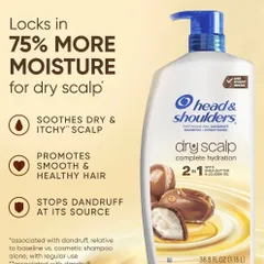✨ Dầu gội xả Head & Shoulders Dry Scalp Care 2-in-1 sạch gàu, cấp ẩm, giao nhanh 2h