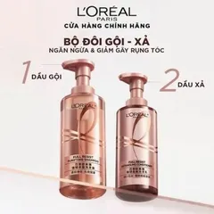 Cặp dầu gội xả L'Oreal giảm gãy rụng tóc chắc khỏe 400ml x 2 🏷️ Giá sốc tại đây