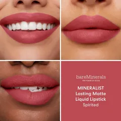 ( SPIRITED ) bareMinerals Màu hồng đất (hoặc đỏ hồng đất trầm dịu) mini 1.3ml