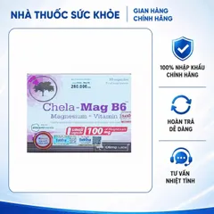 Viên uống Olimp Labs Chela-Mag B6 - Bổ sung Magie và Vitamin B6, Hỗ trợ Sức Khỏe Thần Kinh và Giảm Mệt Mỏi, 30 Viên