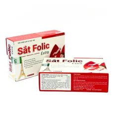 Viên Sắt Folic Extra Sắt Fumarat Acid Folic Vitamin B12 Hỗ Trợ Tạo Hồng Cầu _ Hộp 30 Viên